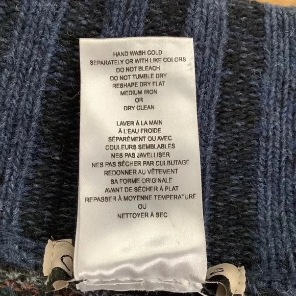 CHIARAMENTE Navy Tweed Duster Cardigan Size M - Picture 13 of 15